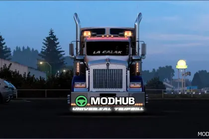 Вантажівка Kenworth T800 V2.2 для American Truck Simulator