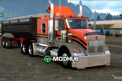 Вантажівка Kenworth T800 V2.2 для American Truck Simulator — 2