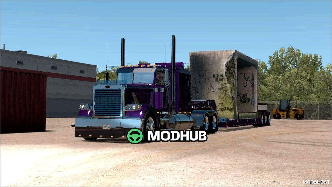 Причеп Etnyre Black Hawk Lowboy Ownable V4.3 для American Truck Simulator