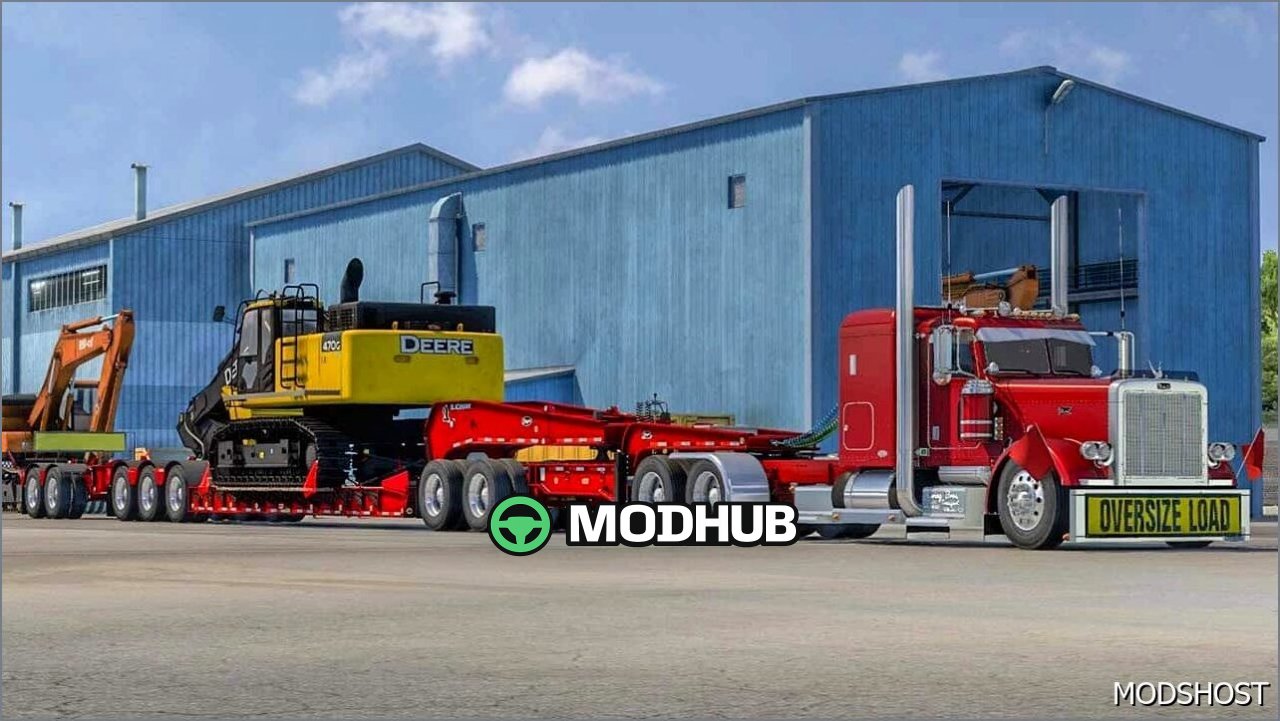 Причеп Etnyre Black Hawk Lowboy Ownable V4.3 для American Truck Simulator