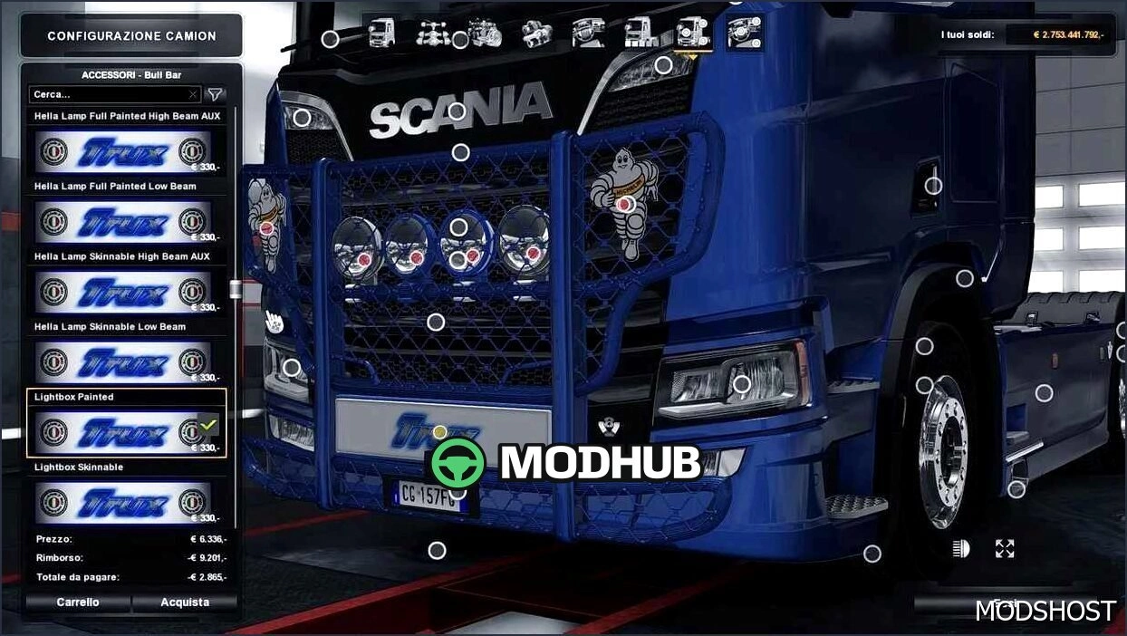 Бампер Trux Highway для Euro Truck Simulator 2