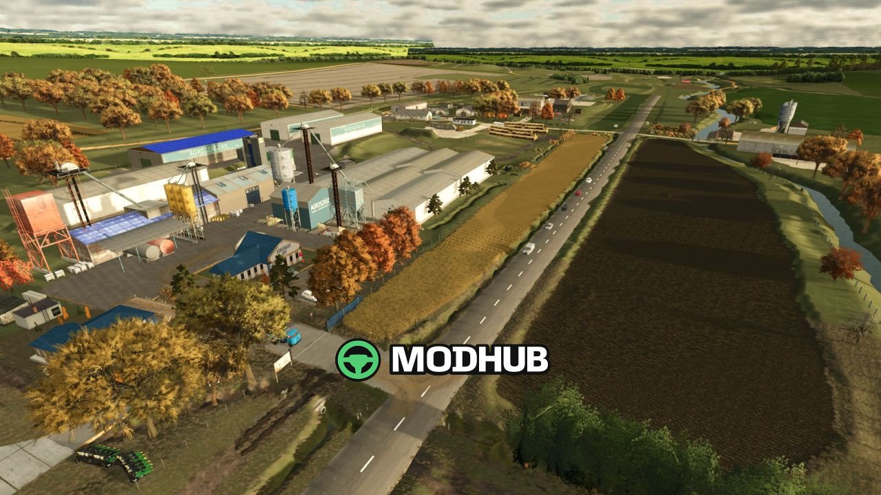 Новий Мод Карти Agroszász Map V1.0.0.1 для FS25 — Угорські Пагорби та 37 Ділянок