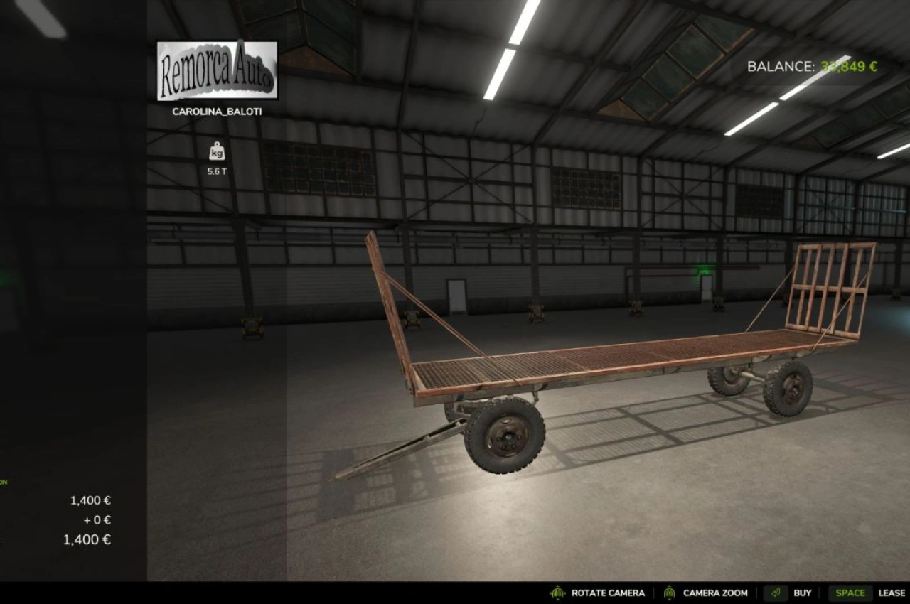 Причіп Carolina Baloti Romanesc для Farming Simulator 25 — 1