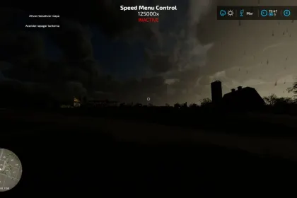 Mod Menu Kontroli Czasu do Farming Simulator 22