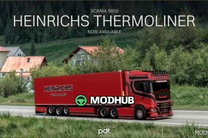 Truck Scania S650 Heinrichs Thermoliner V7.0 for Euro Truck Simulator 2
