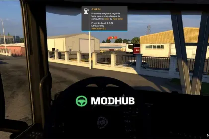 Free Fuel in The Garage for Euro Truck Simulator 2