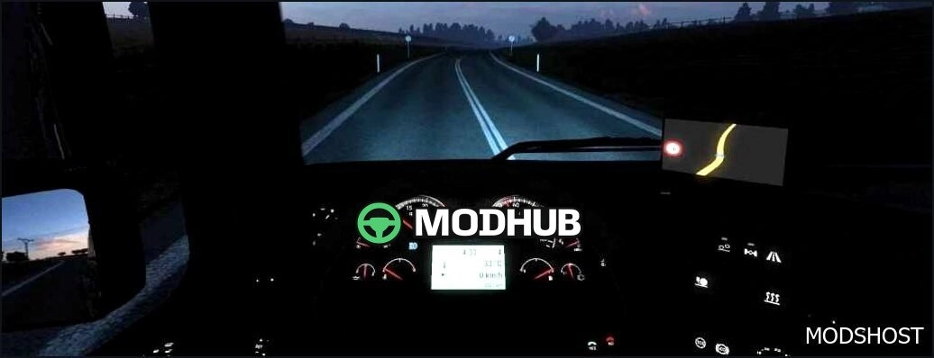 Blue Headlights for Euro Truck Simulator 2