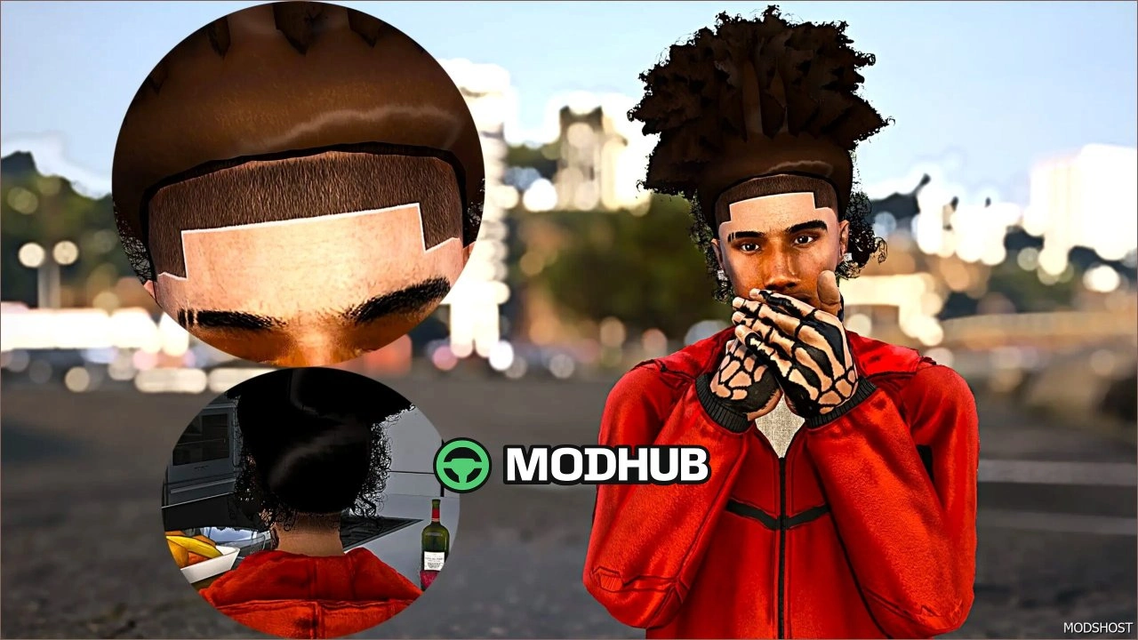 Мод персонажа Breon Messy Curls для GTA 5