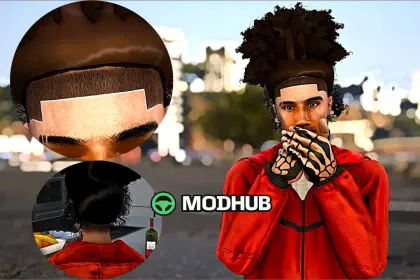 Мод персонажа Breon Messy Curls для GTA 5