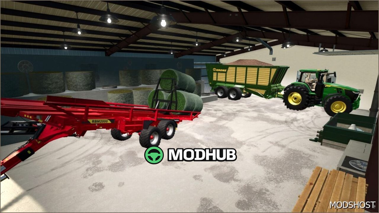 Сушарка для круглих тюків для Farming Simulator 25
