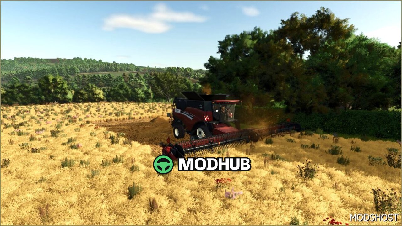 Комбайн New Holland CR10.90 для Farming Simulator 25
