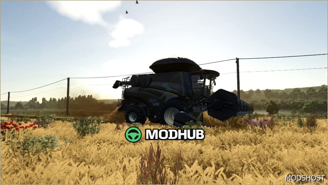 Комбайн New Holland CR10.90 для Farming Simulator 25