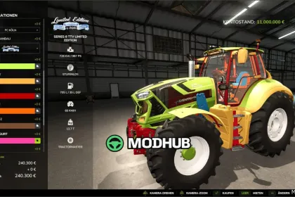 Deutz Series 8 8980 TTV Limited Edition FS25 Traktor Mod für Farming Simulator 25