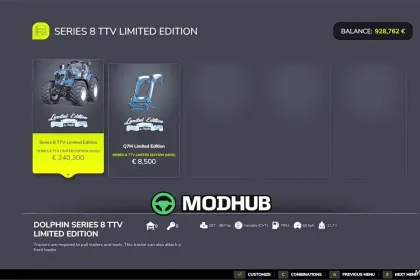 Deutz Series 8 8980 TTV Limited Edition FS25 Traktor Mod für Farming Simulator 25 — 2