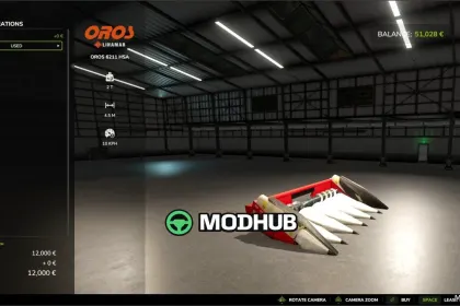 Maisvorsatz Oros 6211 HSA für Farming Simulator 25