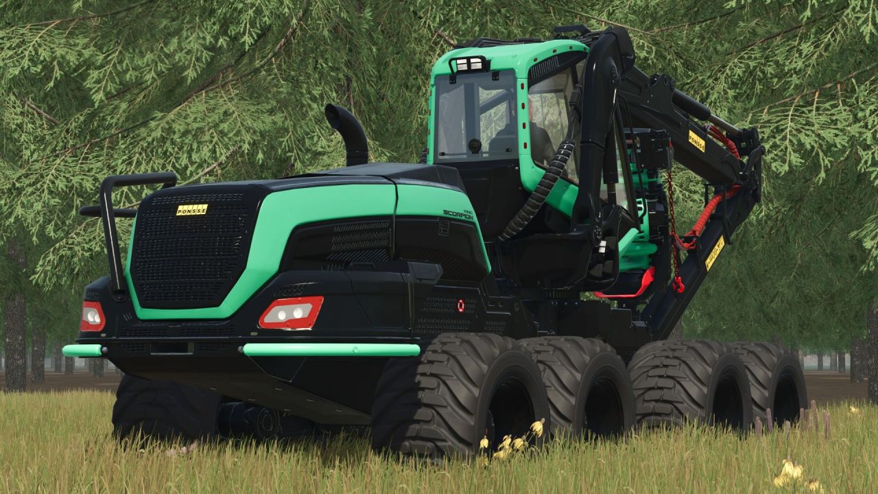 Лісозаготівельна машина Ponsse Scorpion King для Farming Simulator 25
