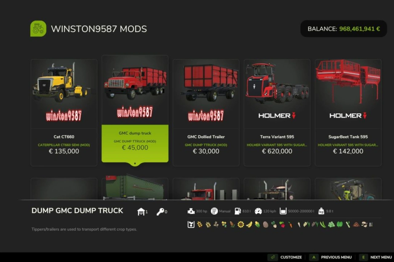 Вантажівка GMC для Farming Simulator 25 — 6