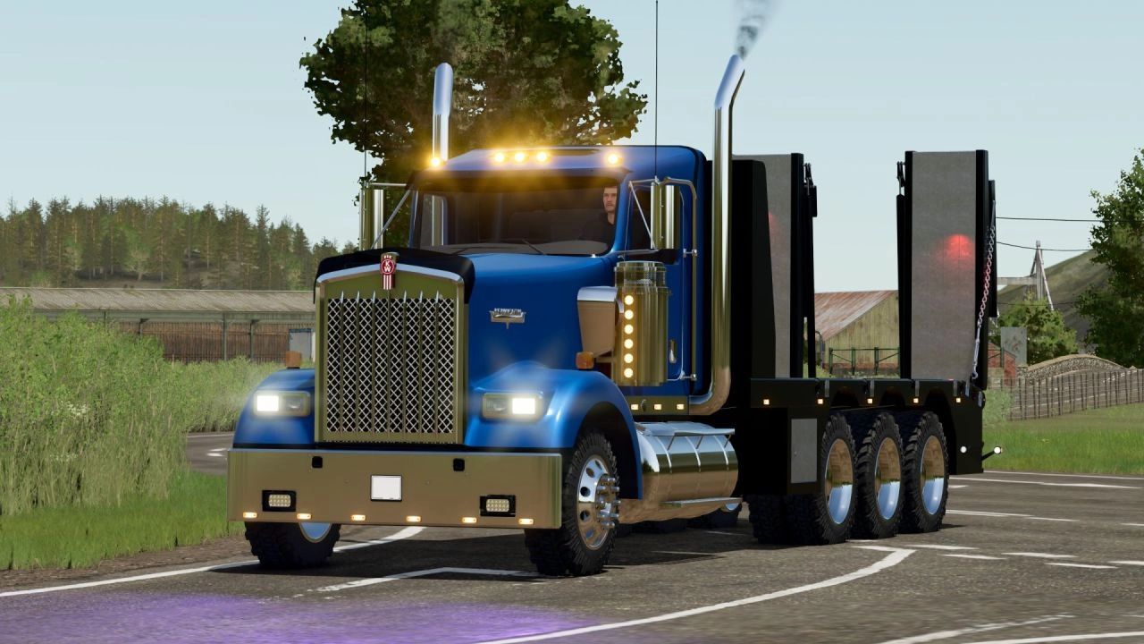 Вантажівка Kenworth W900 для Farming Simulator 25