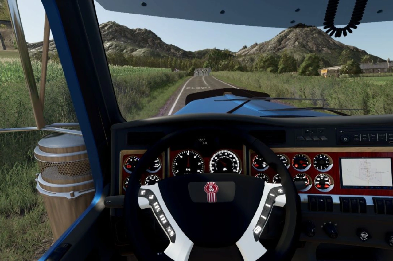 Вантажівка Kenworth W900 для Farming Simulator 25 — 3