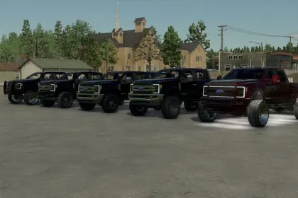 Потужний Пікап 2017 Ford F350 KR SRW для Farming Simulator 25 з Тюнінгом і LED-Опціями — 1