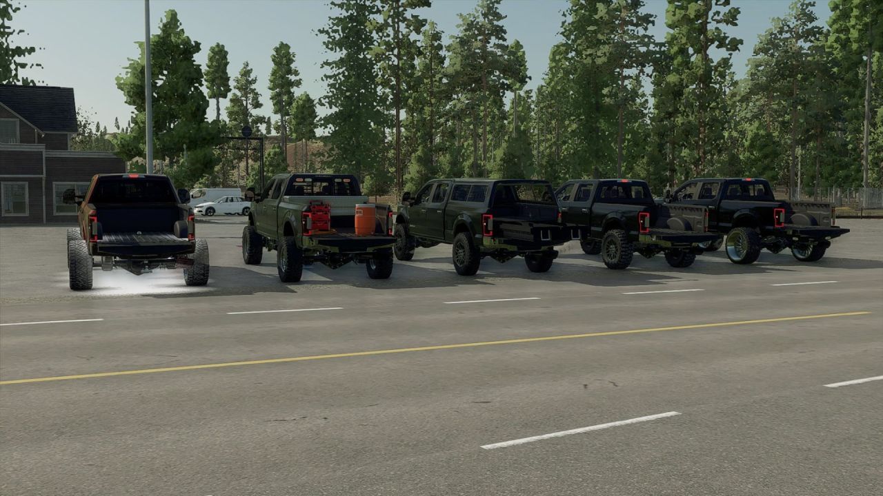 Потужний Пікап 2017 Ford F350 KR SRW для Farming Simulator 25 з Тюнінгом і LED-Опціями