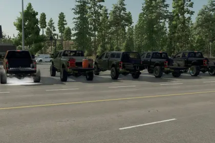 Потужний Пікап 2017 Ford F350 KR SRW для Farming Simulator 25 з Тюнінгом і LED-Опціями — 2