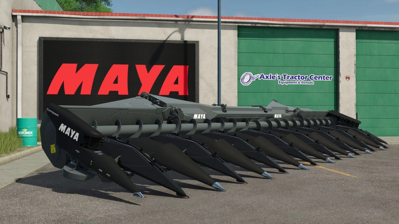 Комбайн Maya Cornquest 16R30FC для Farming Simulator 25