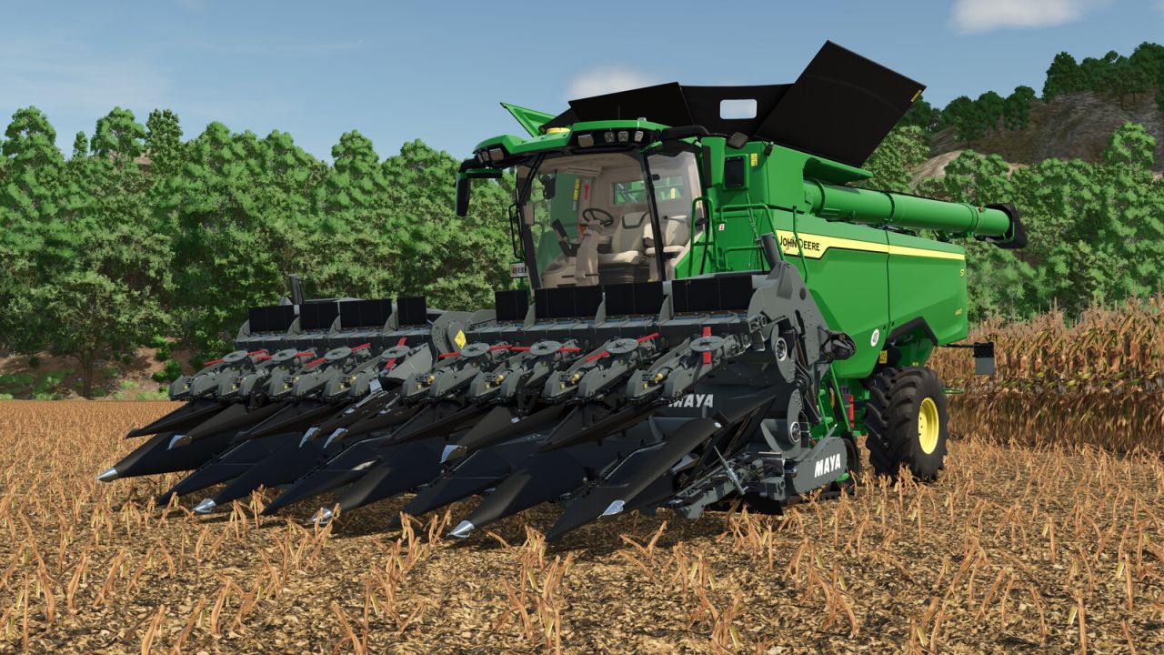 Комбайн Maya Cornquest 16R30FC для Farming Simulator 25