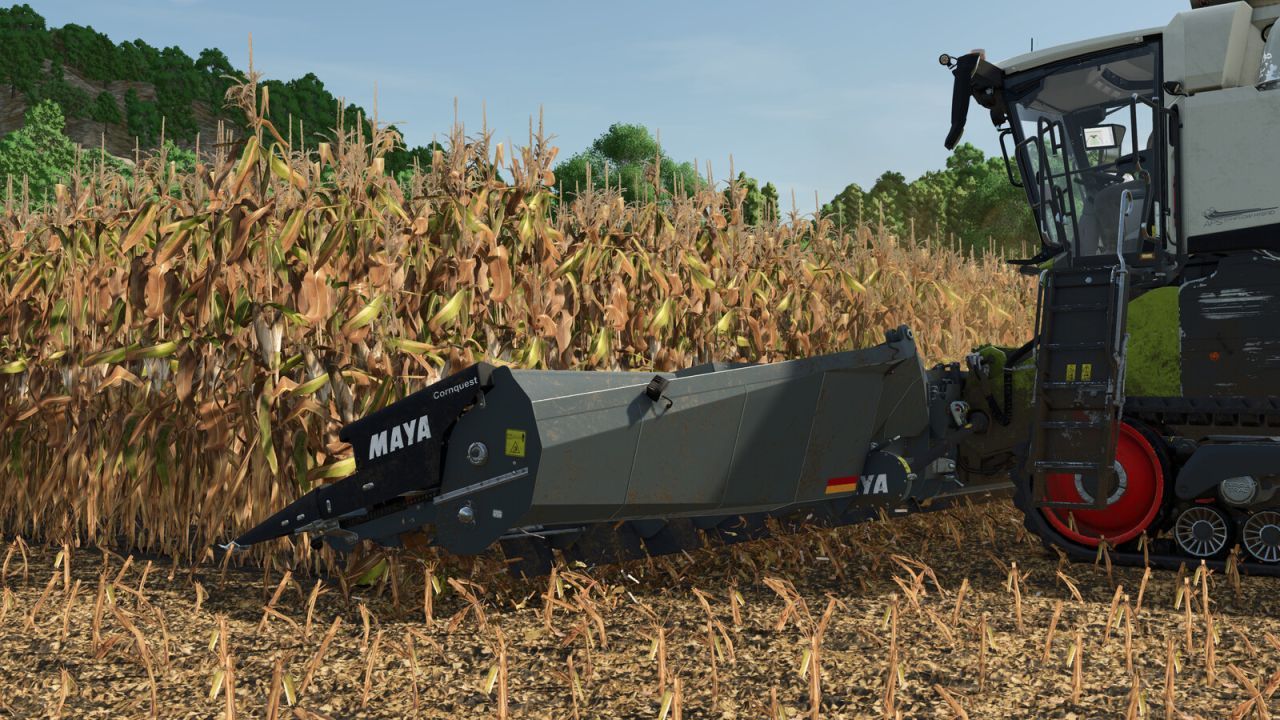 Комбайн Maya Cornquest 16R30FC для Farming Simulator 25