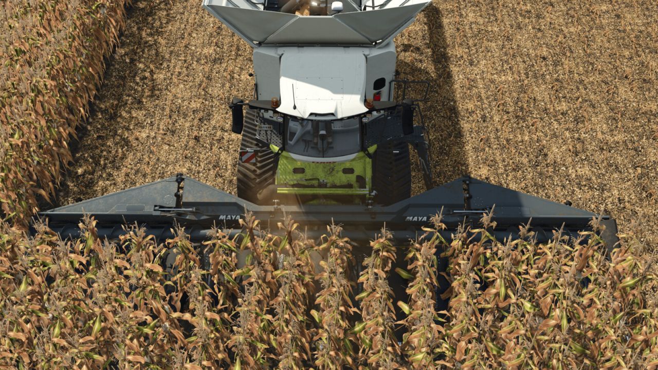 Комбайн Maya Cornquest 16R30FC для Farming Simulator 25