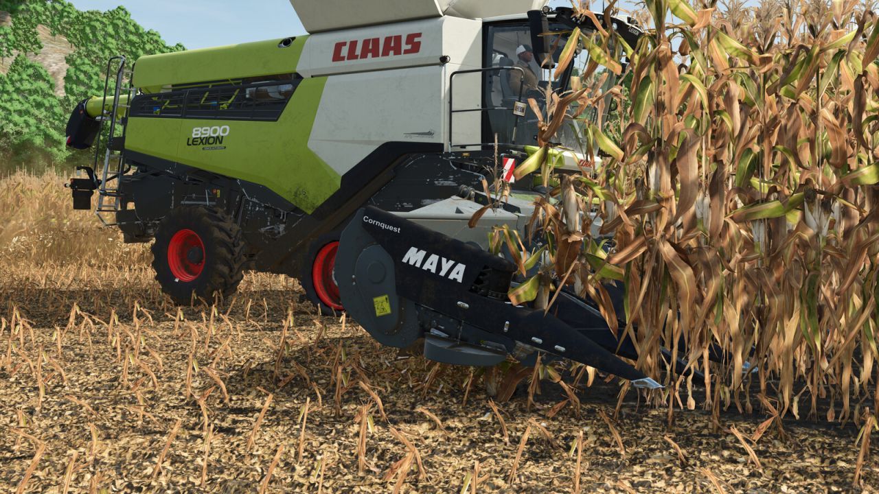Комбайн Maya Cornquest 16R30FC для Farming Simulator 25