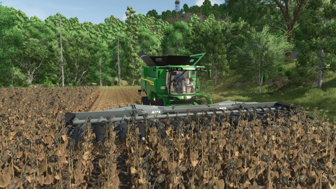Комбайн Maya Cornquest 16R30FC для Farming Simulator 25