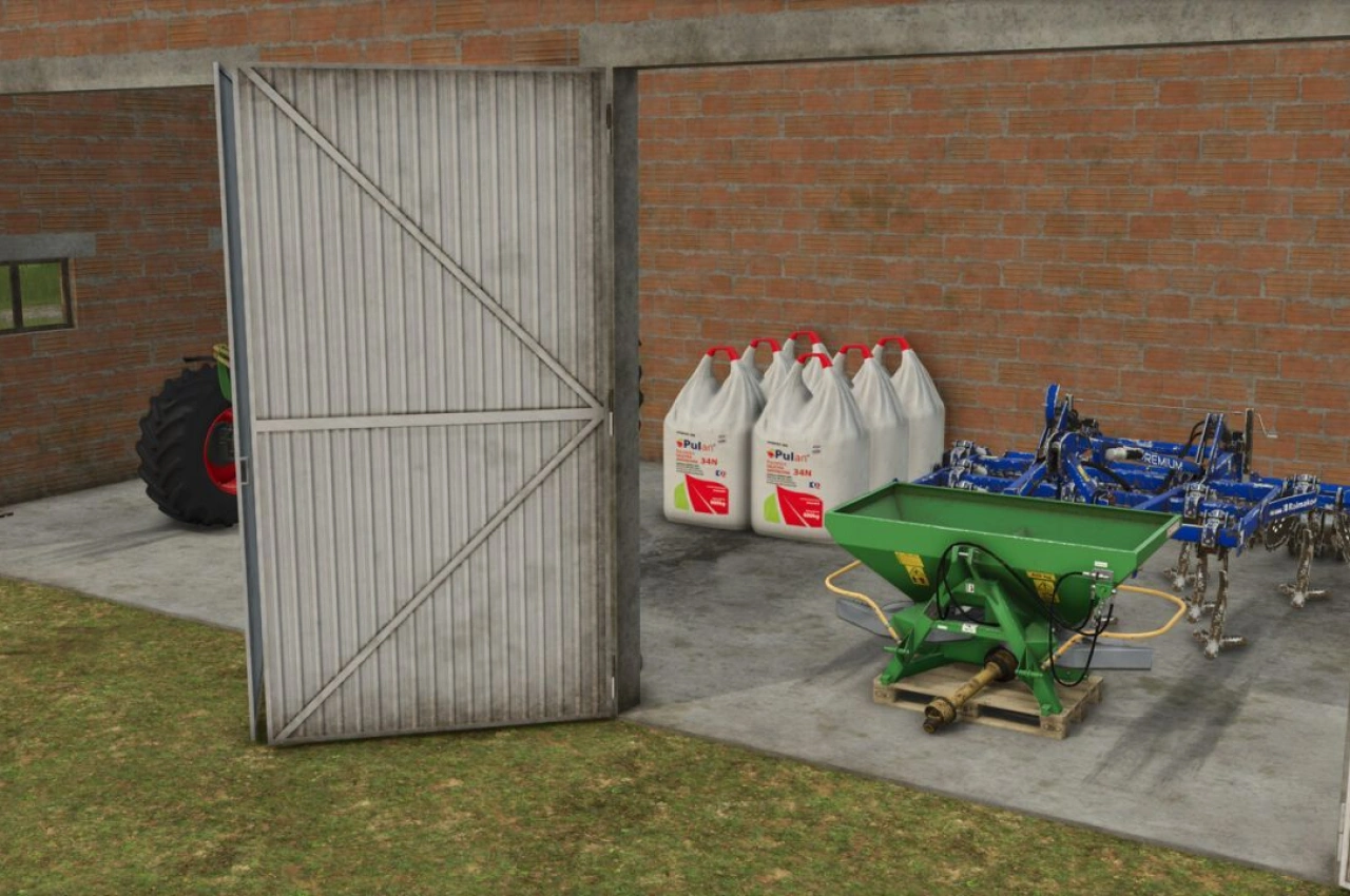Гараж з червоної цегли для Farming Simulator 25 — 5