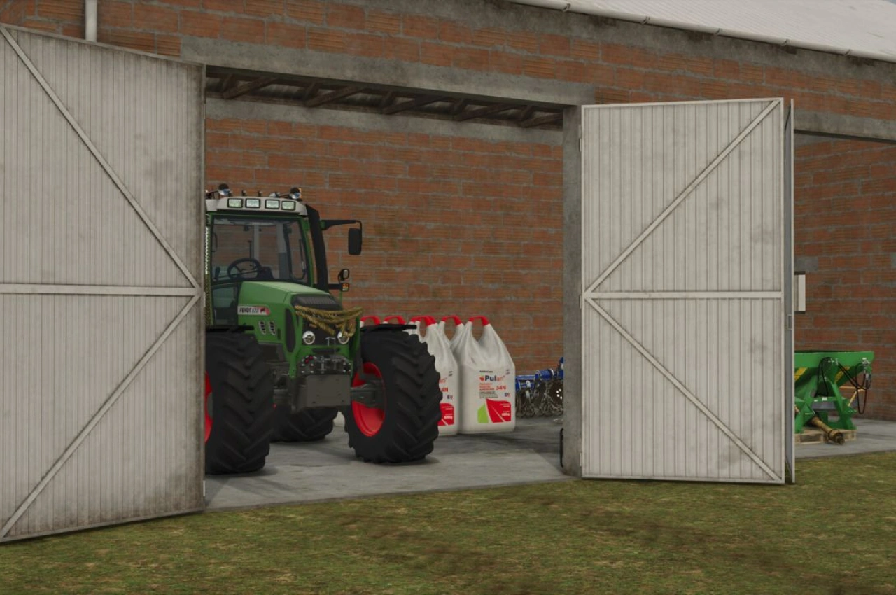 Гараж з червоної цегли для Farming Simulator 25 — 6