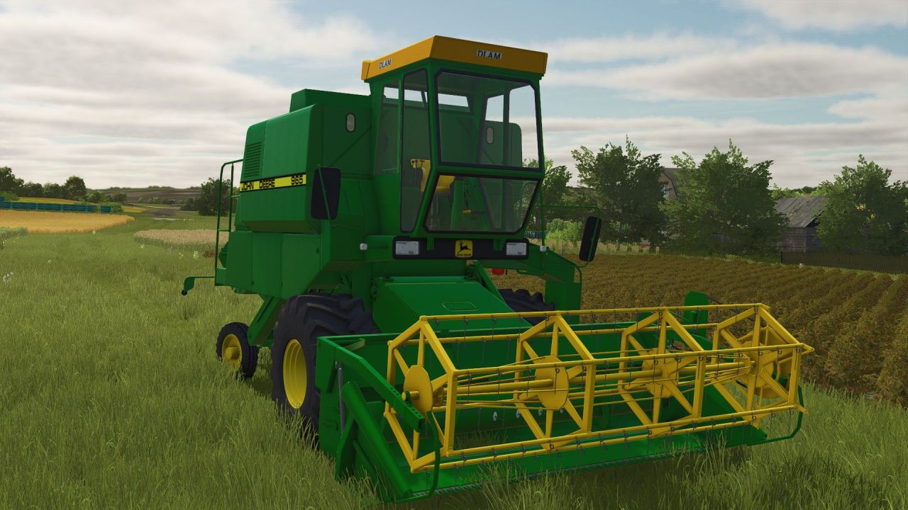 Legendary Combine John Deere 965 for Farming Simulator 25 — 120 hp and Headers 345/425 m