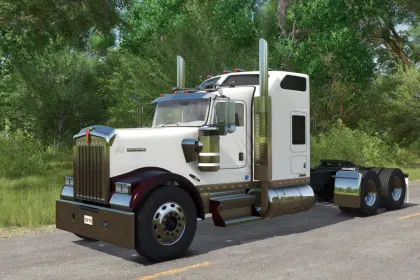 Legendary Truck Kenworth W900L for Farming Simulator 25 — Tuning, Animations and 330–1500 hp — 2