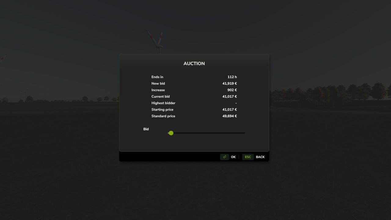 Аукціони сільськогосподарських угідь для Farming Simulator 25