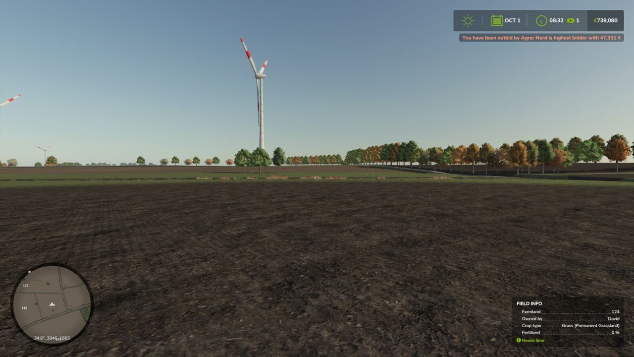 Аукціони сільськогосподарських угідь для Farming Simulator 25