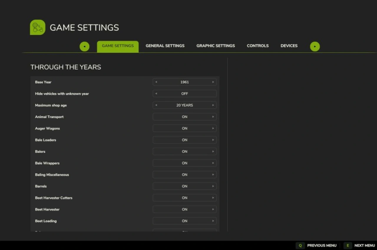 Мод Through The Years для Farming Simulator 25 — 2