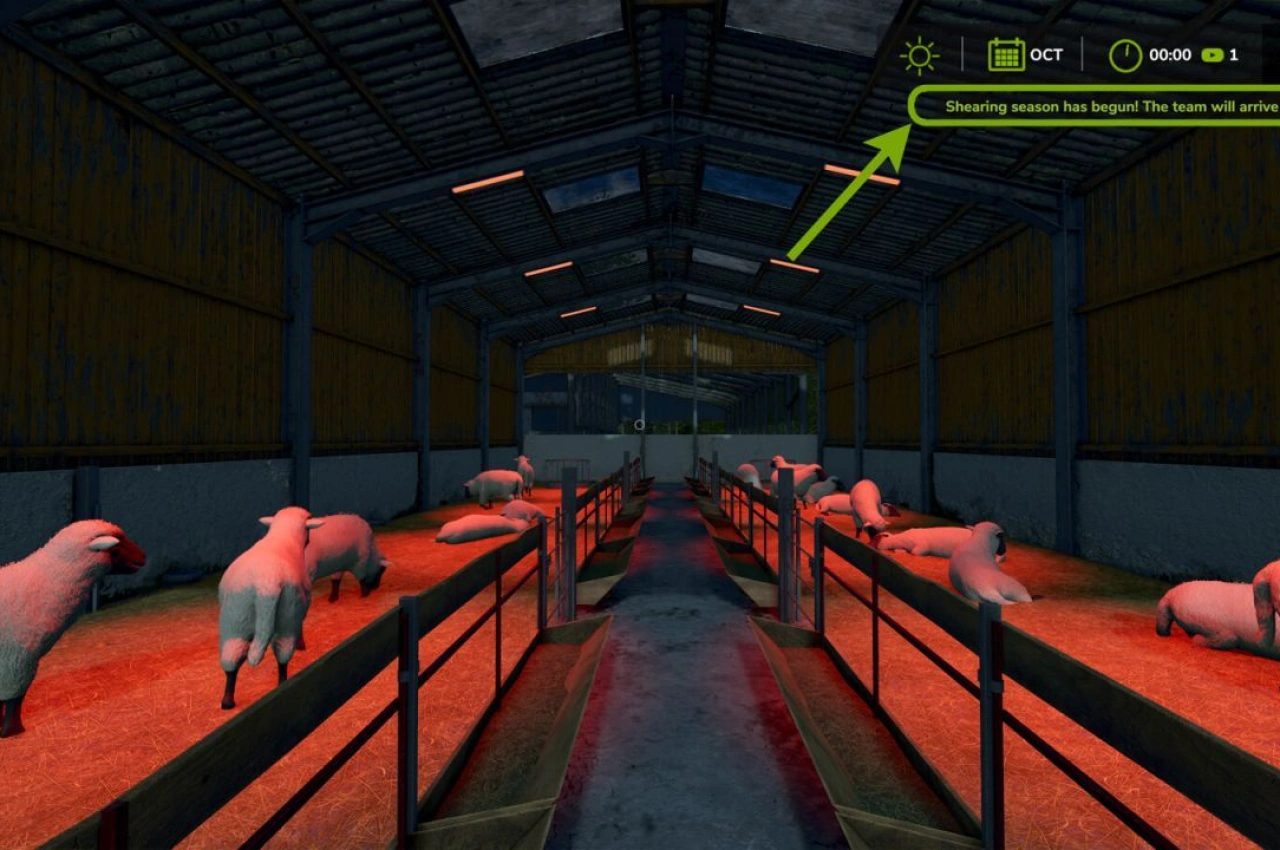 Система сезонного виробництва вовни для Farming Simulator 25 — 2