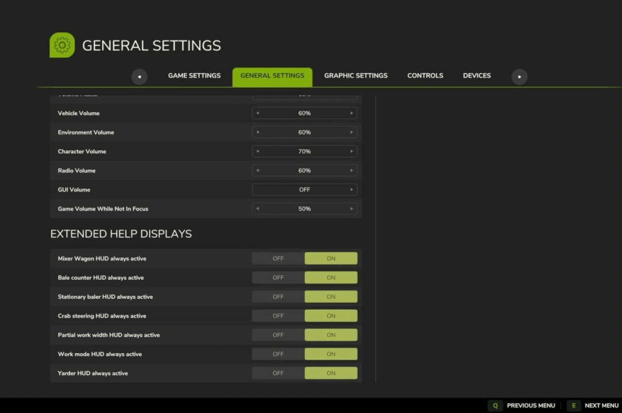 Скрипт Extended Input Help для Farming Simulator 25 — 6