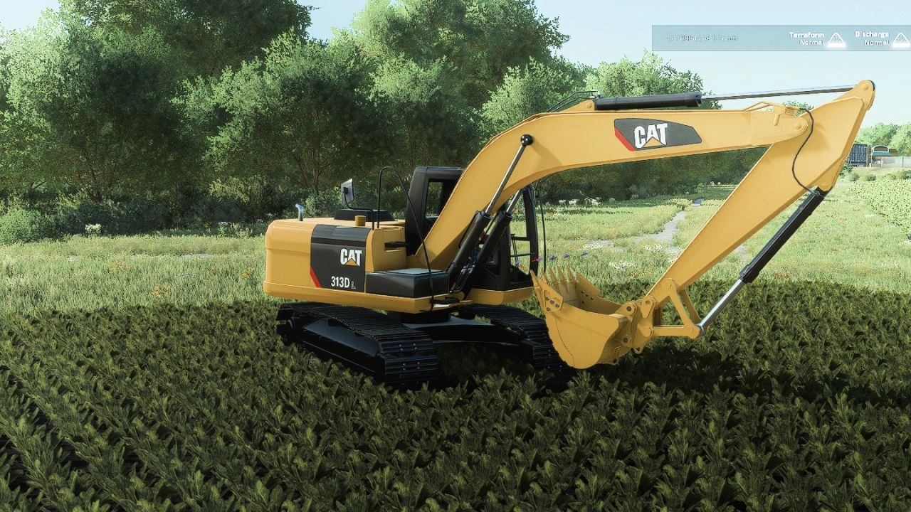 Екскаватор Caterpillar 313D для Farming Simulator 22