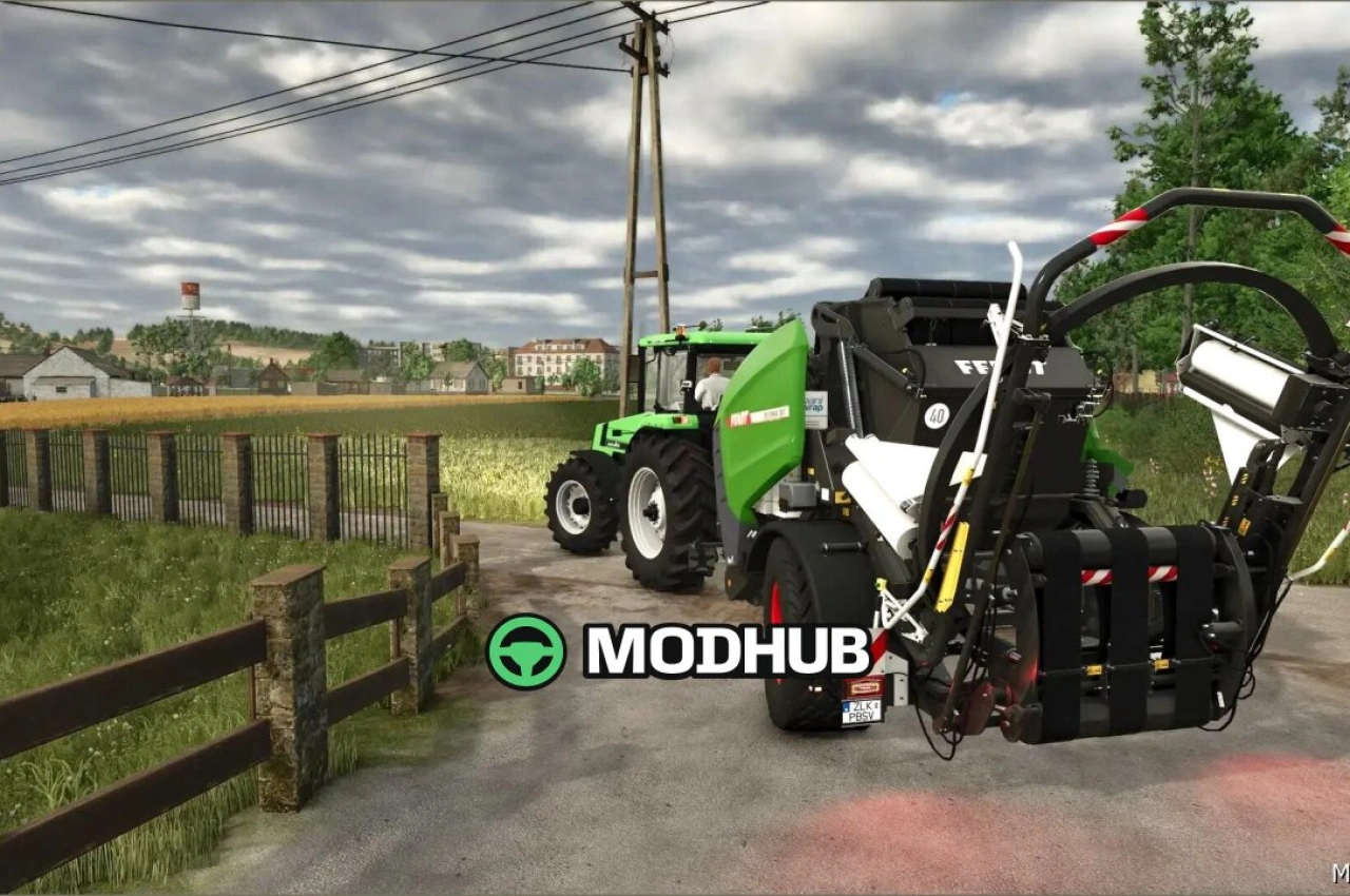 Прес-підбирач Fendt/mf для Farming Simulator 25 — 2
