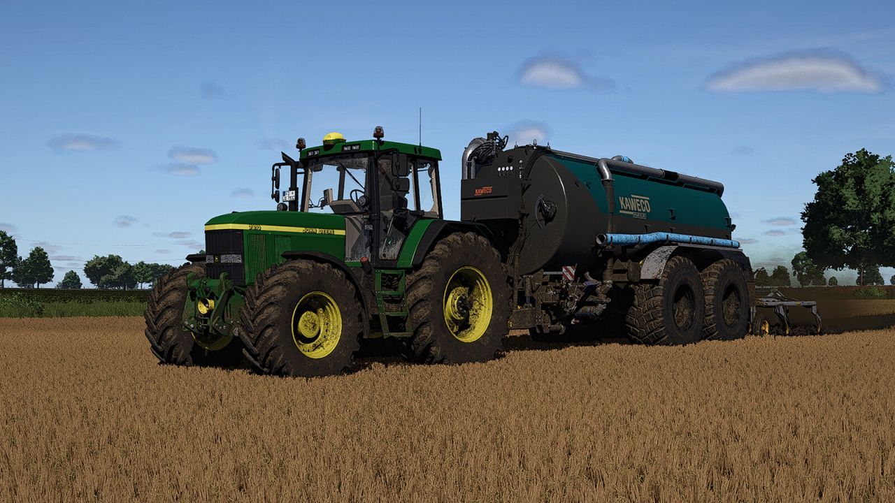 Трактор John Deere 7010 Series для Farming Simulator 25