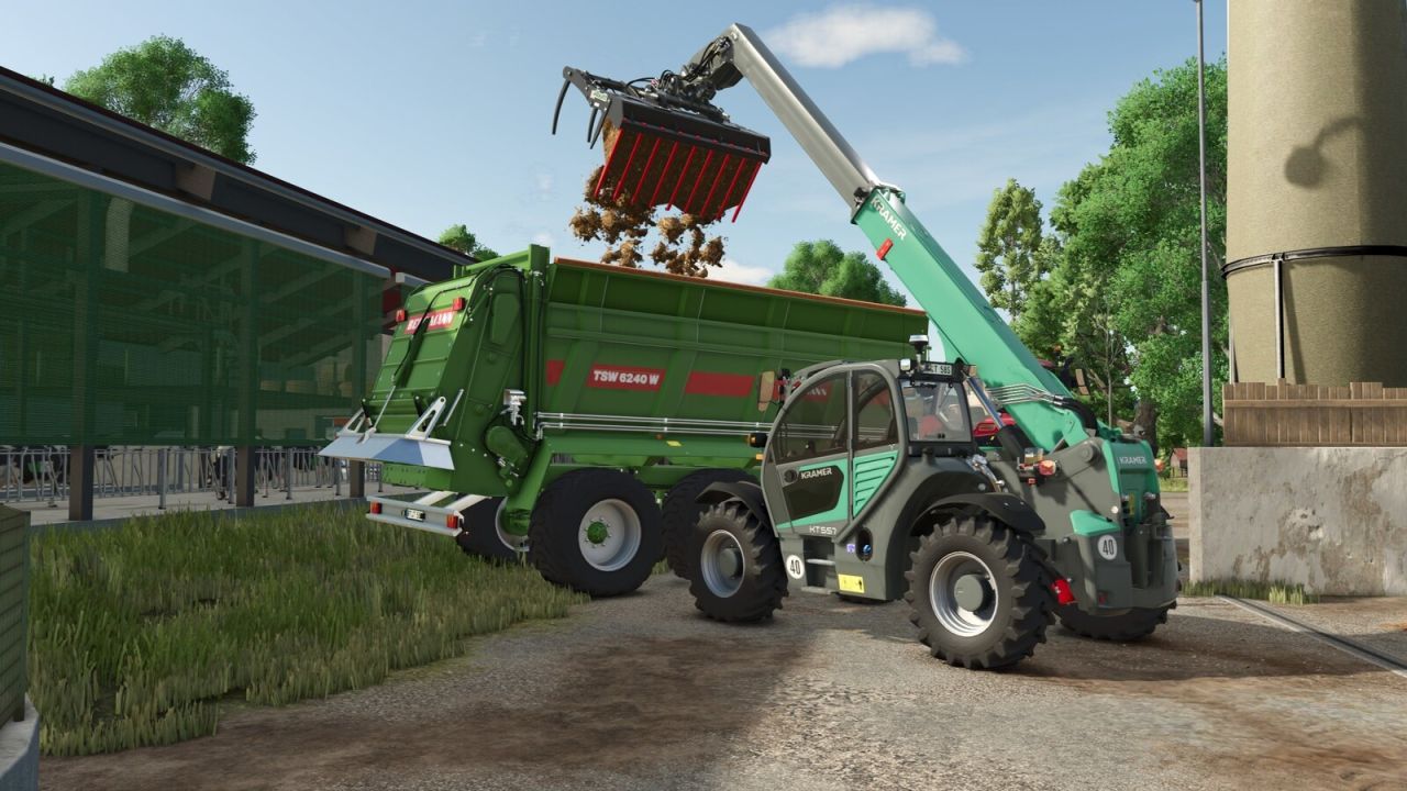 Телескопічний навантажувач Kramer 5507 для Farming Simulator 25