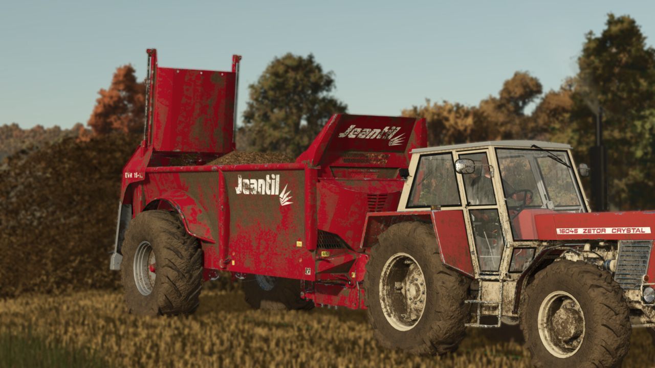 Розкидач гною Jeantil EVR 15-12 EPAN5 для Farming Simulator 25