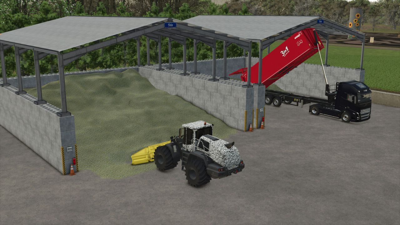 Склад для сипучих матеріалів Easysheds для Farming Simulator 25