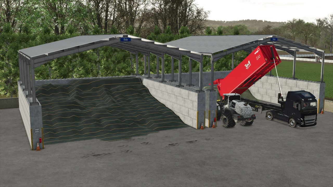 Склад для сипучих матеріалів Easysheds для Farming Simulator 25