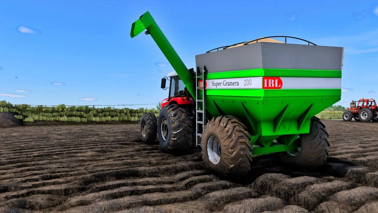 Efficient Tractor IBL Granera 200 V2 for Daily Work in FS25