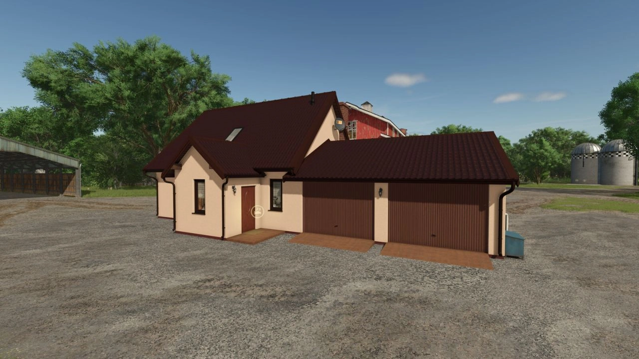 Сучасний середній будинок для Farming Simulator 25